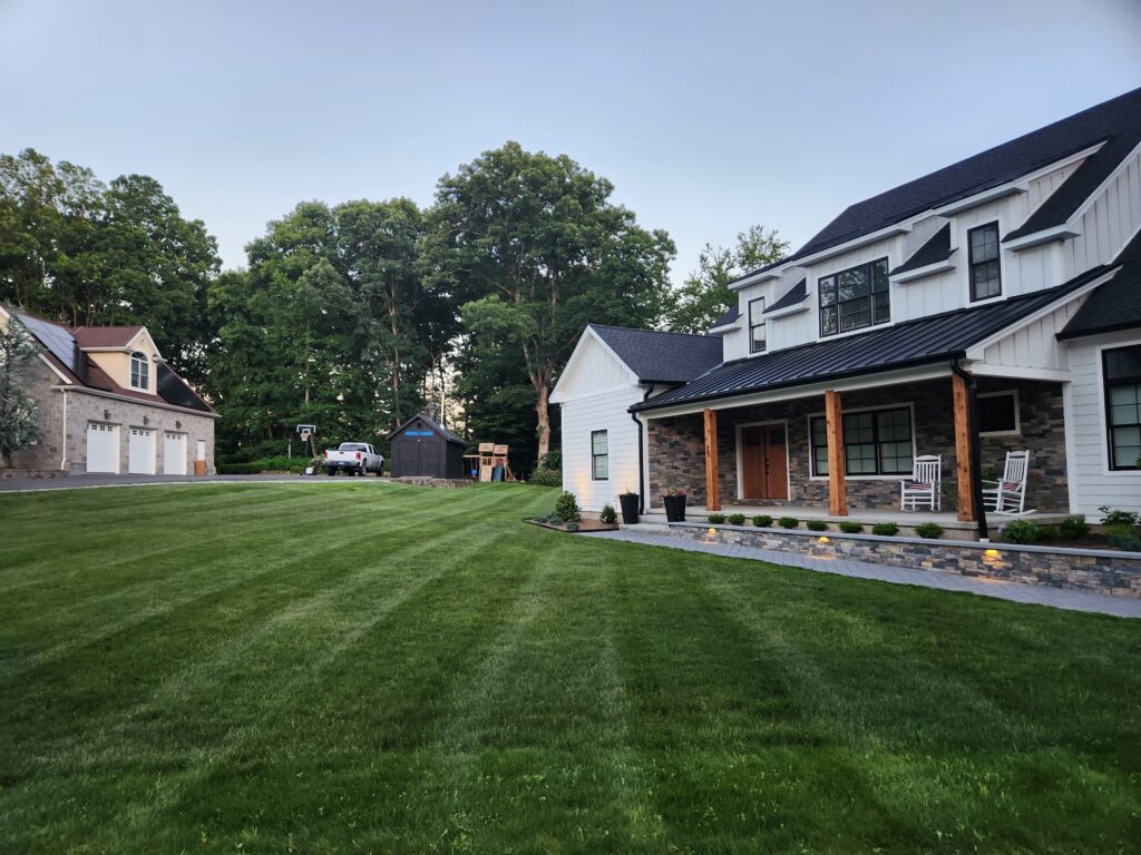 Clean healthy yard